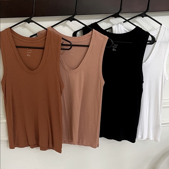 a new day Women's Tank Top Bundle - Rust, Tan, Black, White - Picture 4 of 5